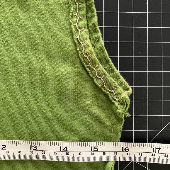 ALABAMA CHANIN Sleeveless Green Tunic 100% Cotton Size Small - Picture 7 of 7